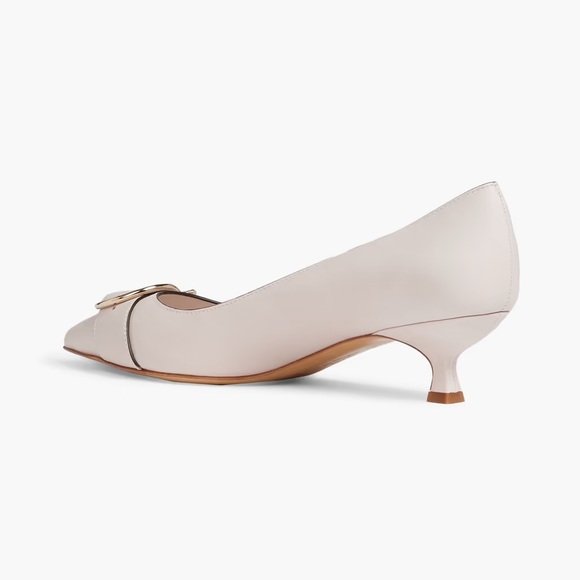 🆕 👠 SALVATORE FERRAGAMO Bione Vitello Pumps 4.0cm Color: Jasmine Size: 8C - Picture 5 of 10